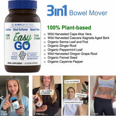 Dr. Schulze's Easy Go Bowel Mover empty bottle packaging indicating a 2-bottle bundle.