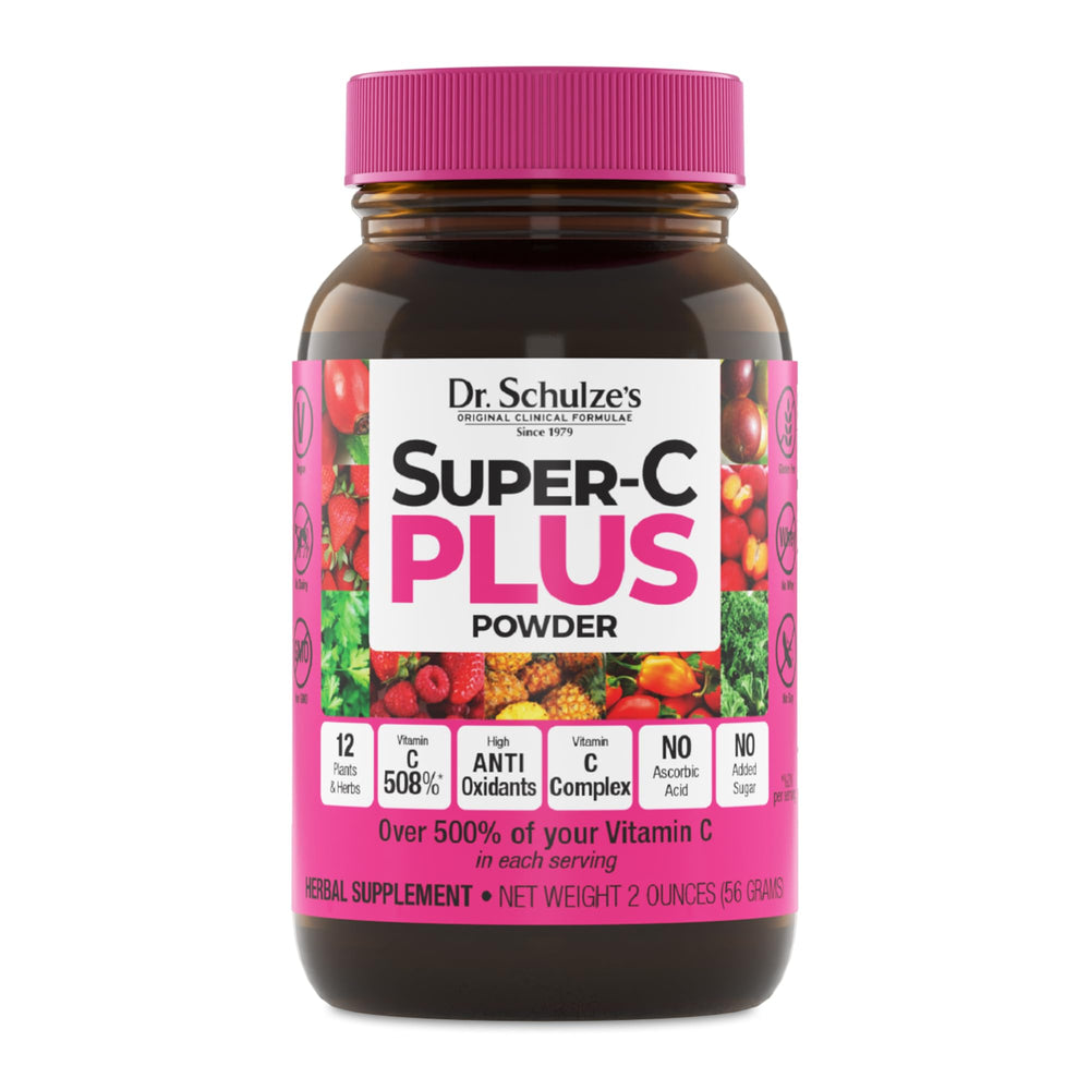 Dr. Schulze's Super-C Plus bottle and label