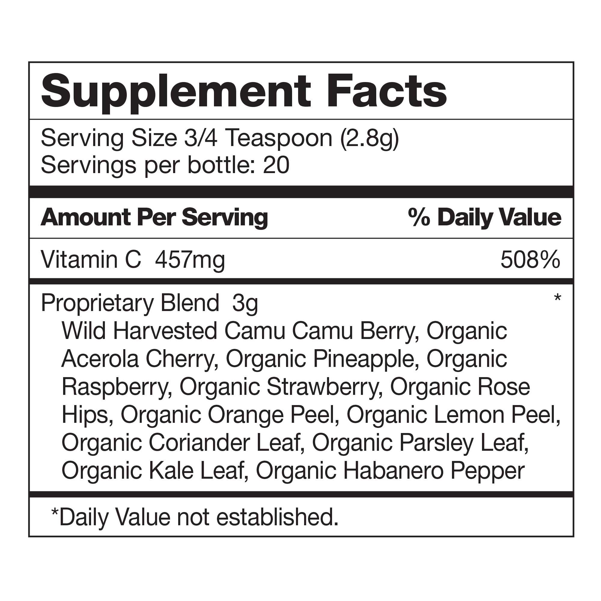 2 oz bottle of Dr. Schulze's Super-C Plus