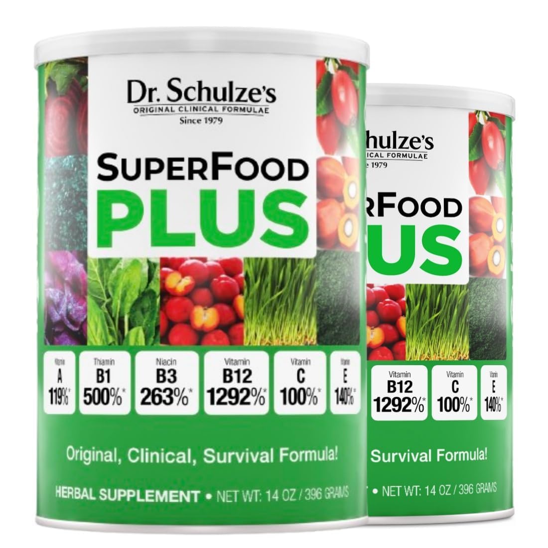 Dr. Schulze's SuperFood Plus bottle front view