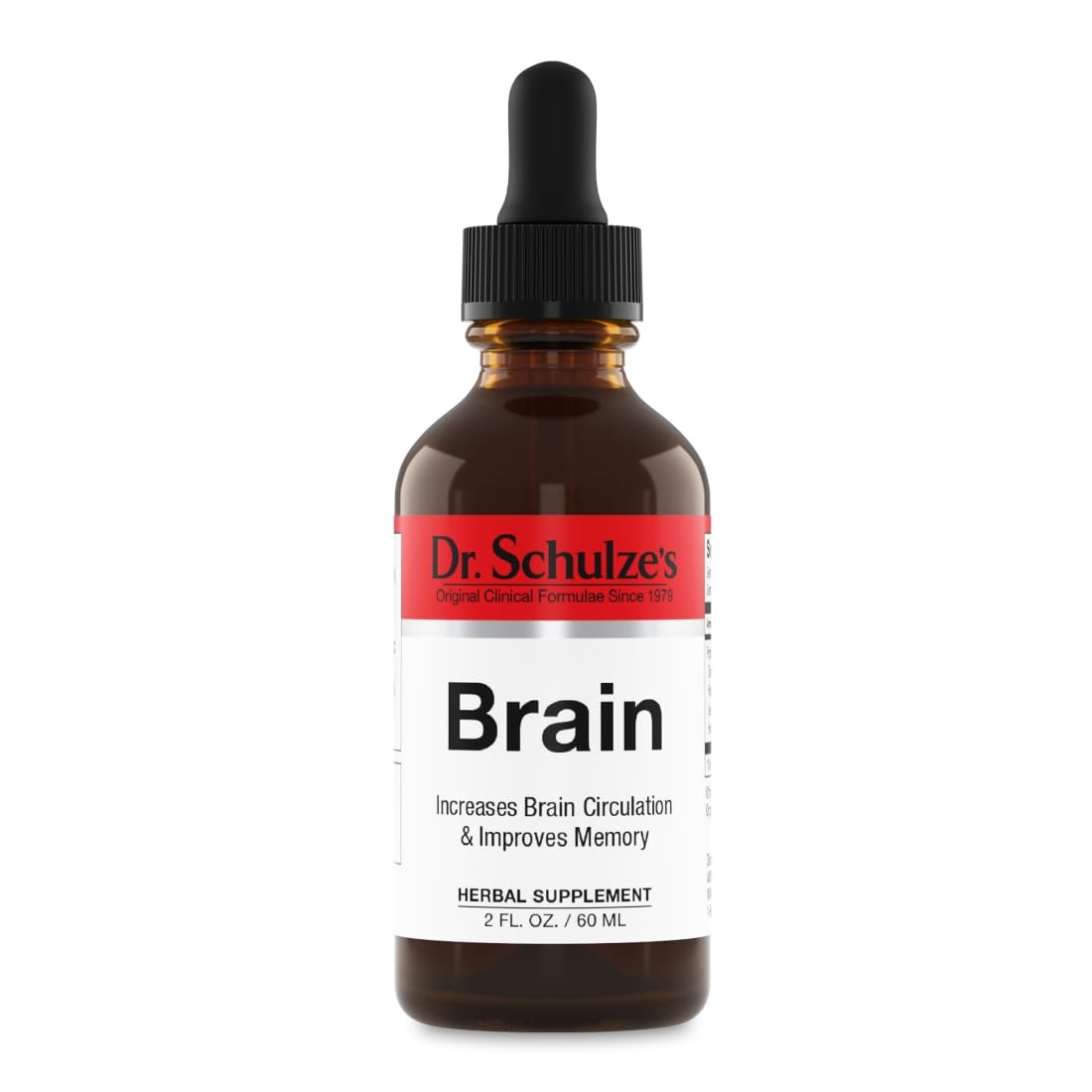 Dr. Schulze's Brain Formula 2 oz bottle - front view