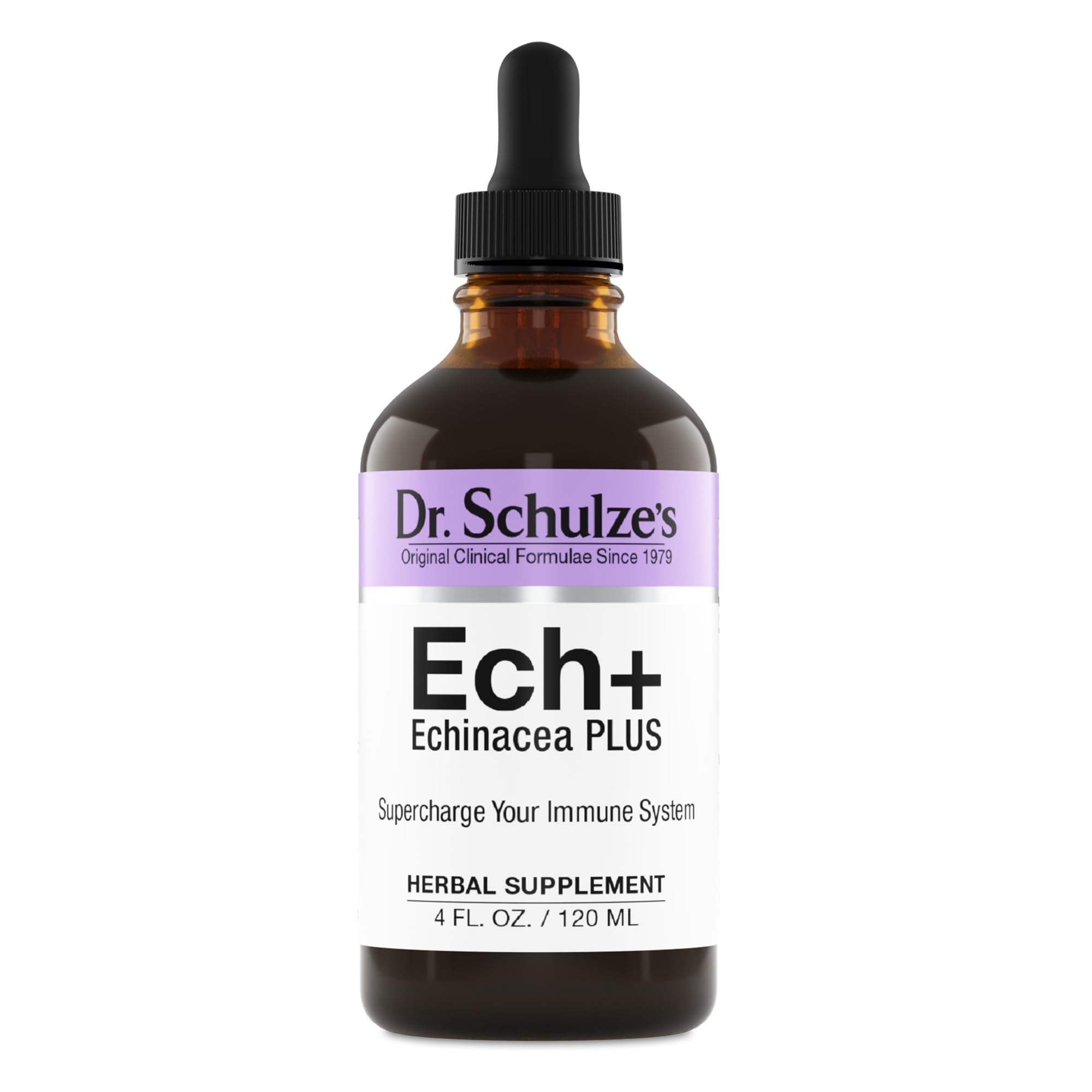 Bottle and packaging of Dr. Schulze's Echinacea Plus
