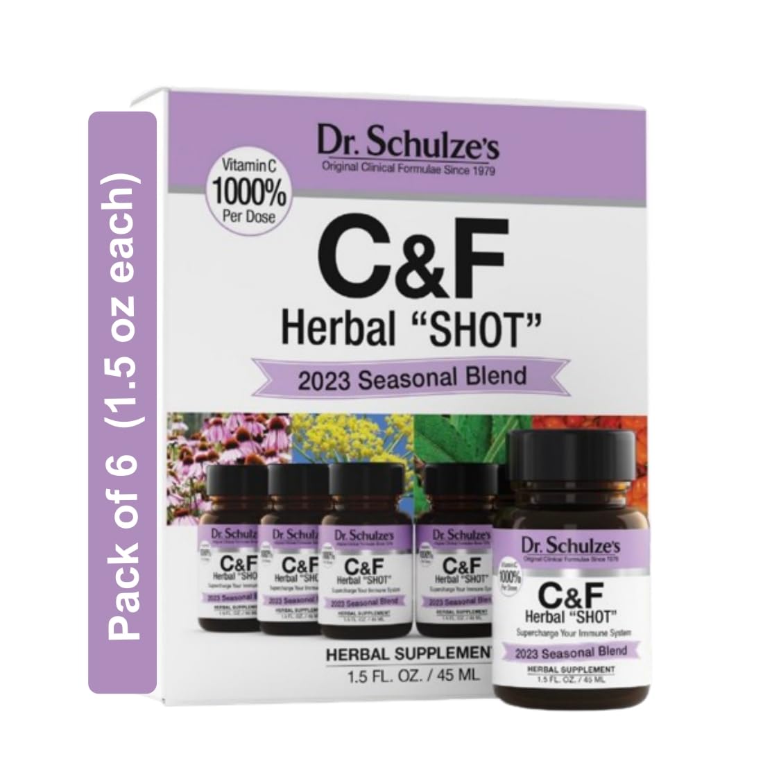 Bottle of Dr. Schulze's Herbal Shot – 9 fl oz
