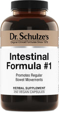 Dr. Schulze's Intestinal Formula #1 bottle for daily bowel movement support