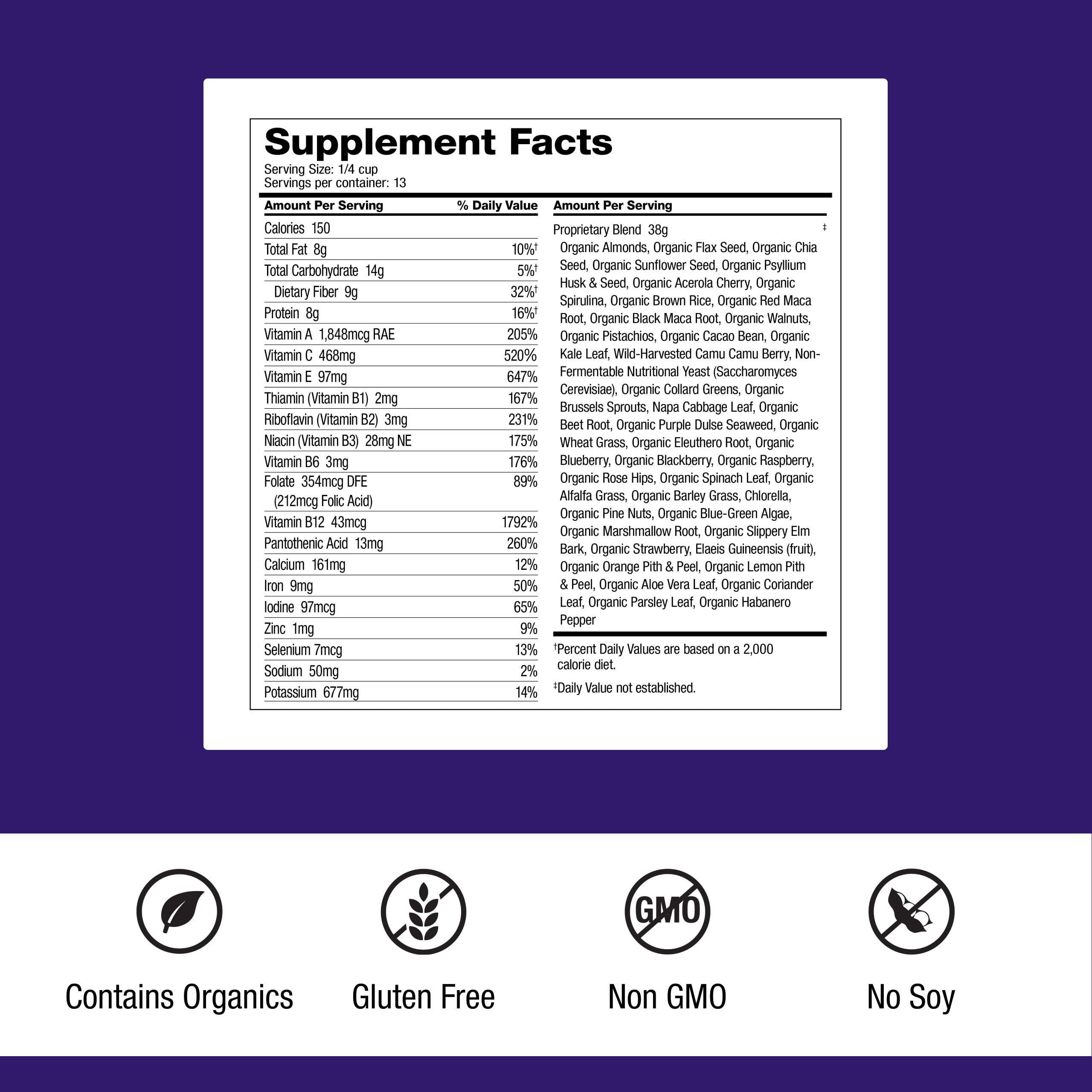 Scoop included with Dr. Schulze's SuperFood Ultra for precise daily servings.