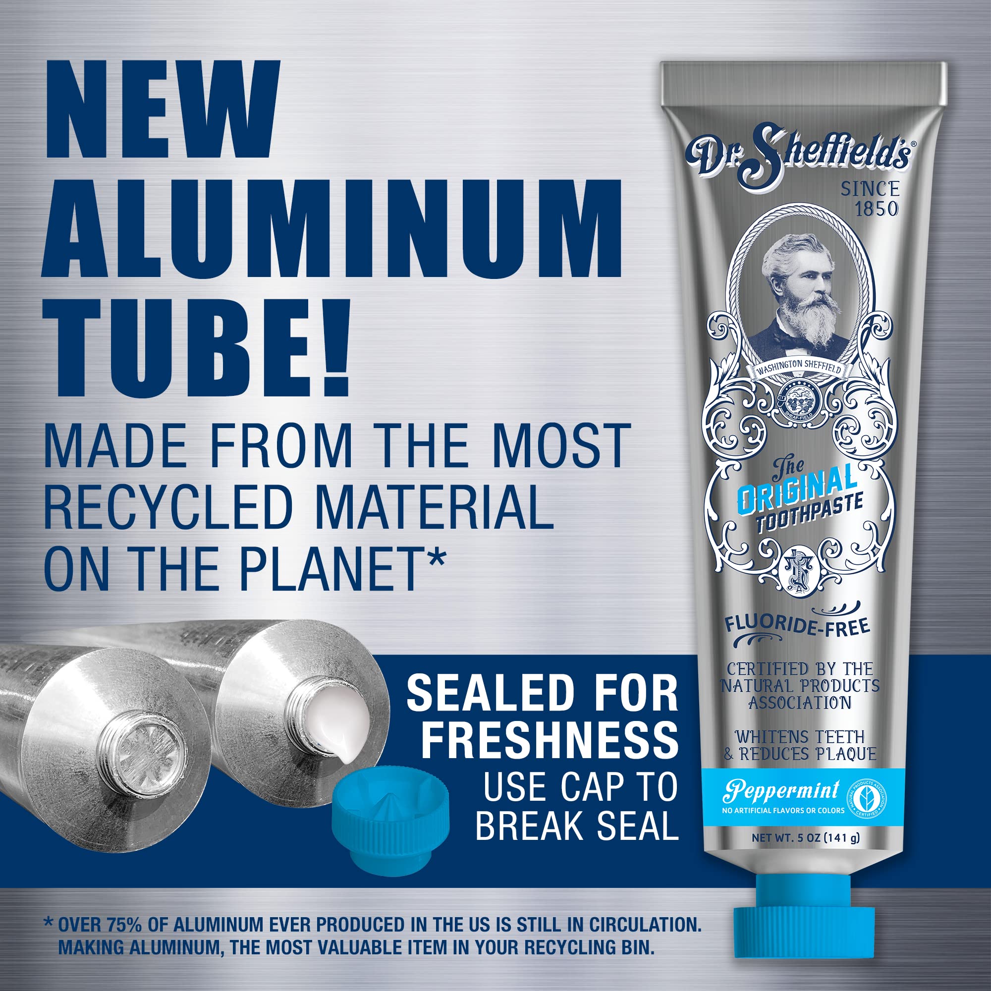 Historical reference to the 1850 origin of toothpaste