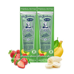 Front view of Dr. Sheffield’s Natural Toothpaste Strawberry Banana 2-pack