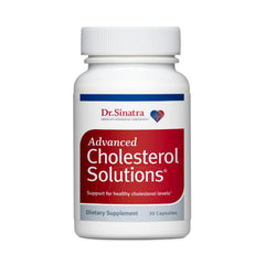 Bottle of Dr. Sinatra's Advanced Cholesterol Solutions with Citrus Bergamot capsules