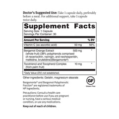 Citrus bergamot fruit and extract used in the formula