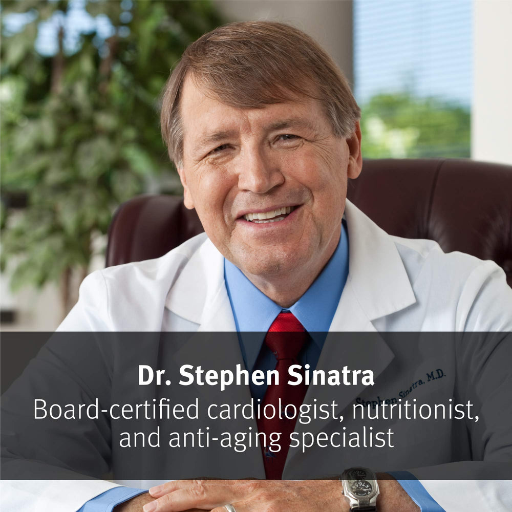 Healthy lifestyle scene featuring Dr. Sinatra heart care supplements