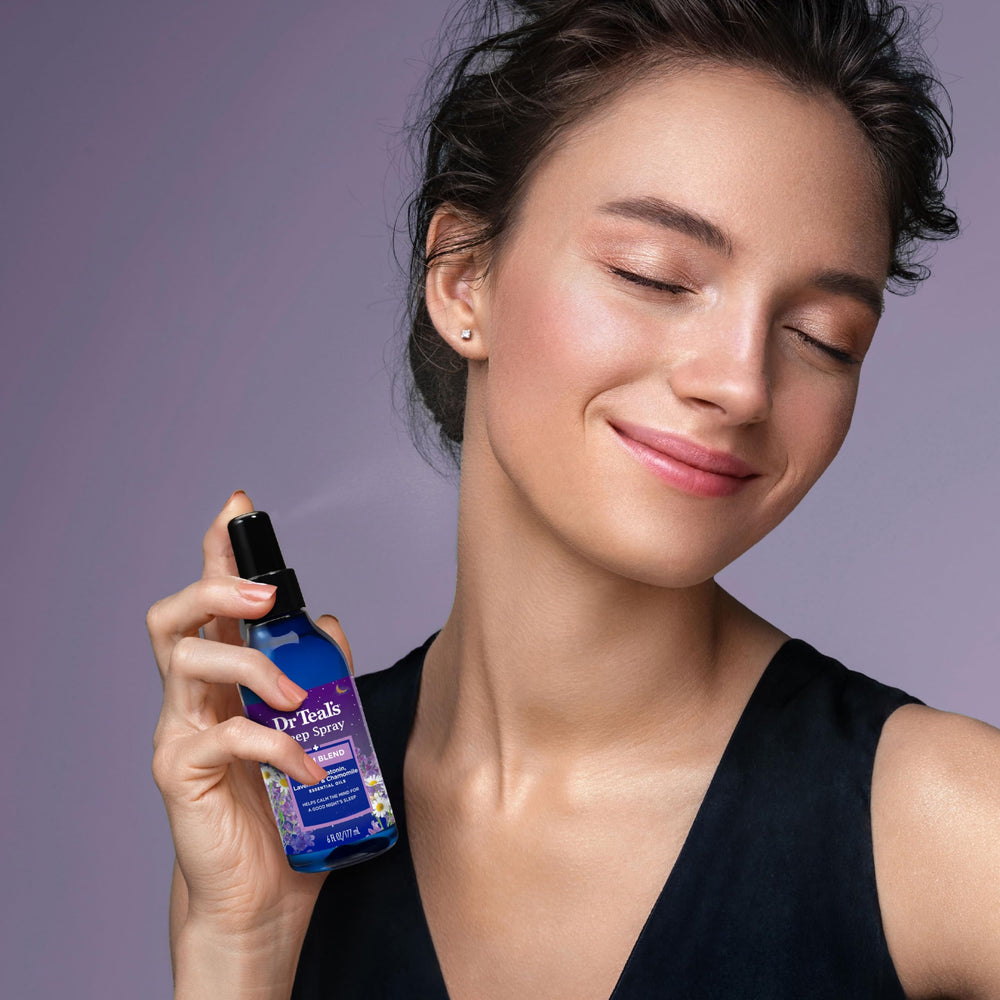 Sleep spray used on bedding to create a calm environment