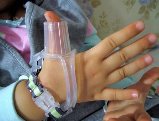 Happy parent with child using the guard