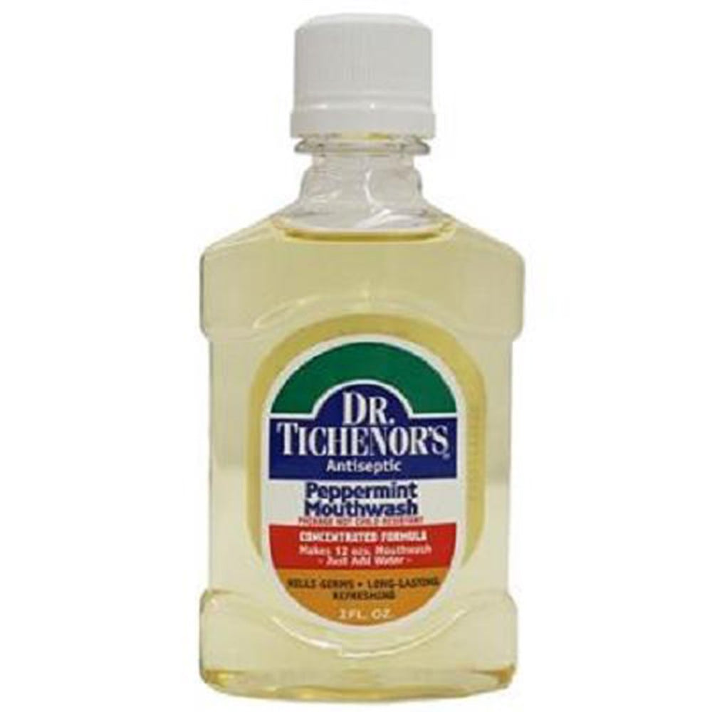 Dr. Tichenors Peppermint Mouthwash 2oz bottle, 1-pack