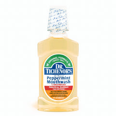 Front view of Dr. Tichenor's Peppermint Mouthwash Concentrate 8 oz bottle