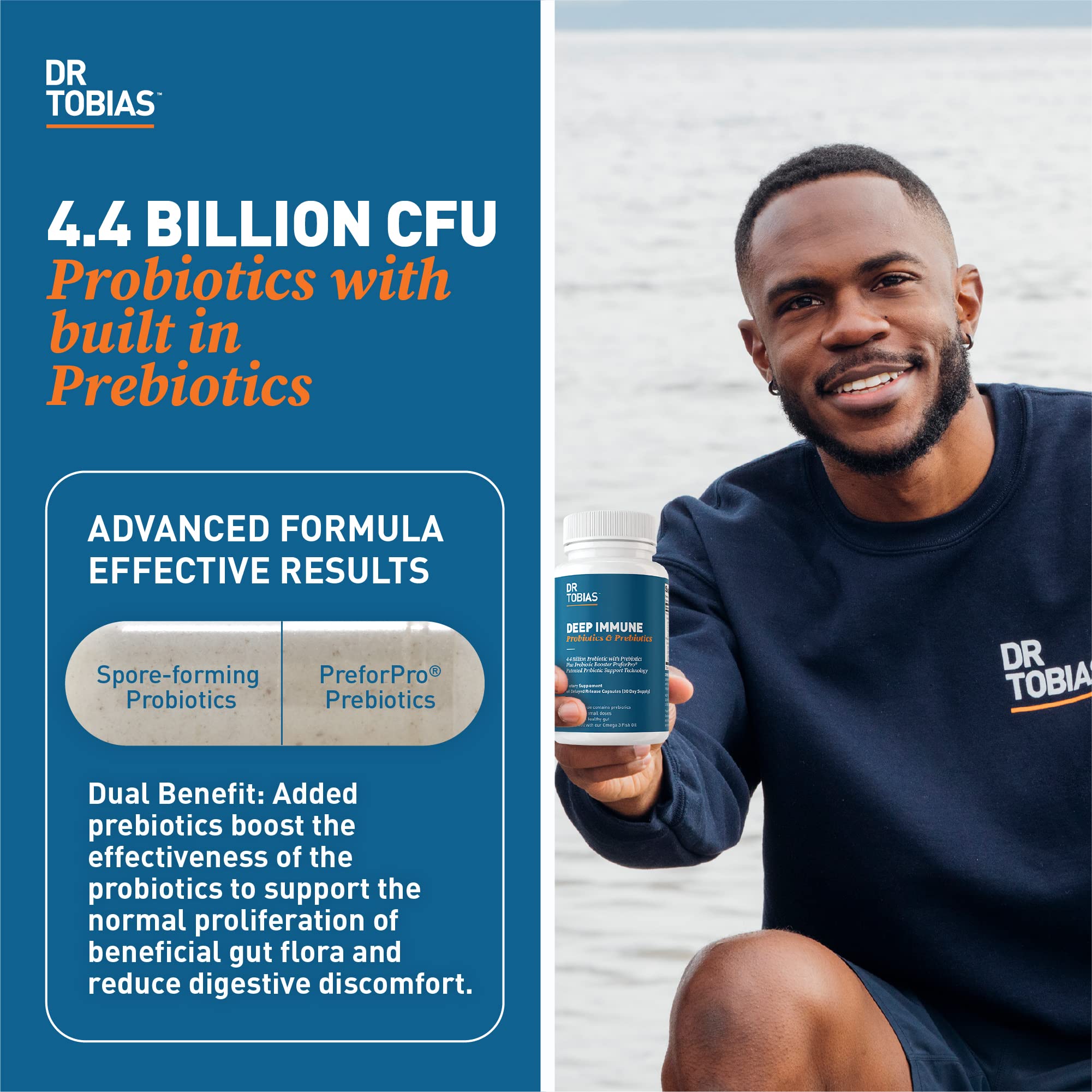 PreforPro built-in prebiotics enhancing probiotic activity