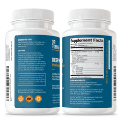 Label highlighting PreforPro prebiotics on the bottle