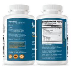 USA-made, non-GMO vegetarian probiotic formula packaging