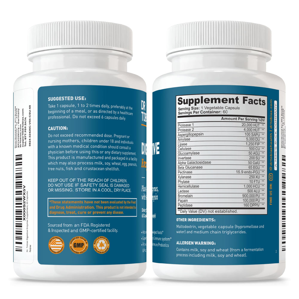 Digestive health concept with enzymes imagery