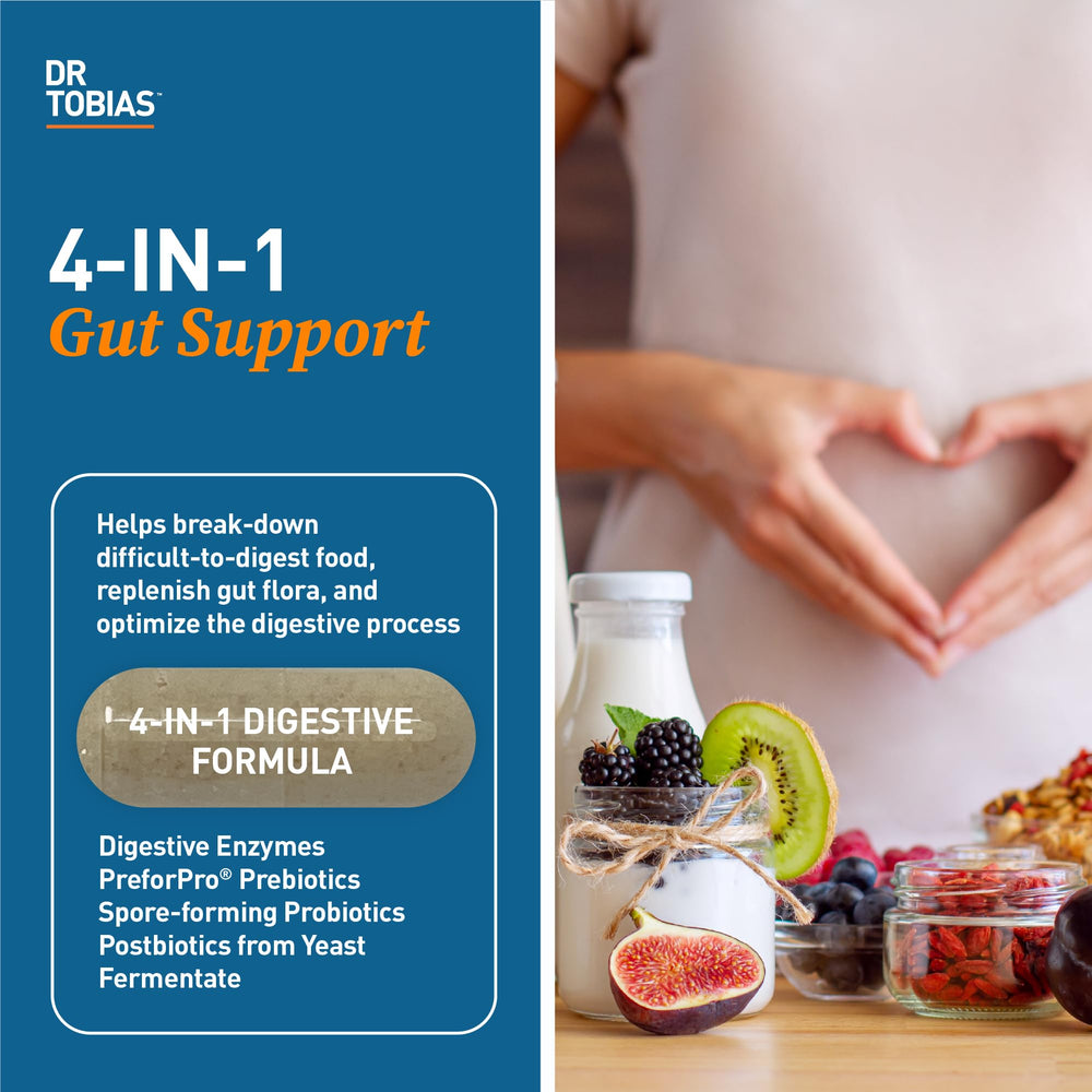 Ingredients including amylase, bromelain, lipase with prebiotics and probiotics