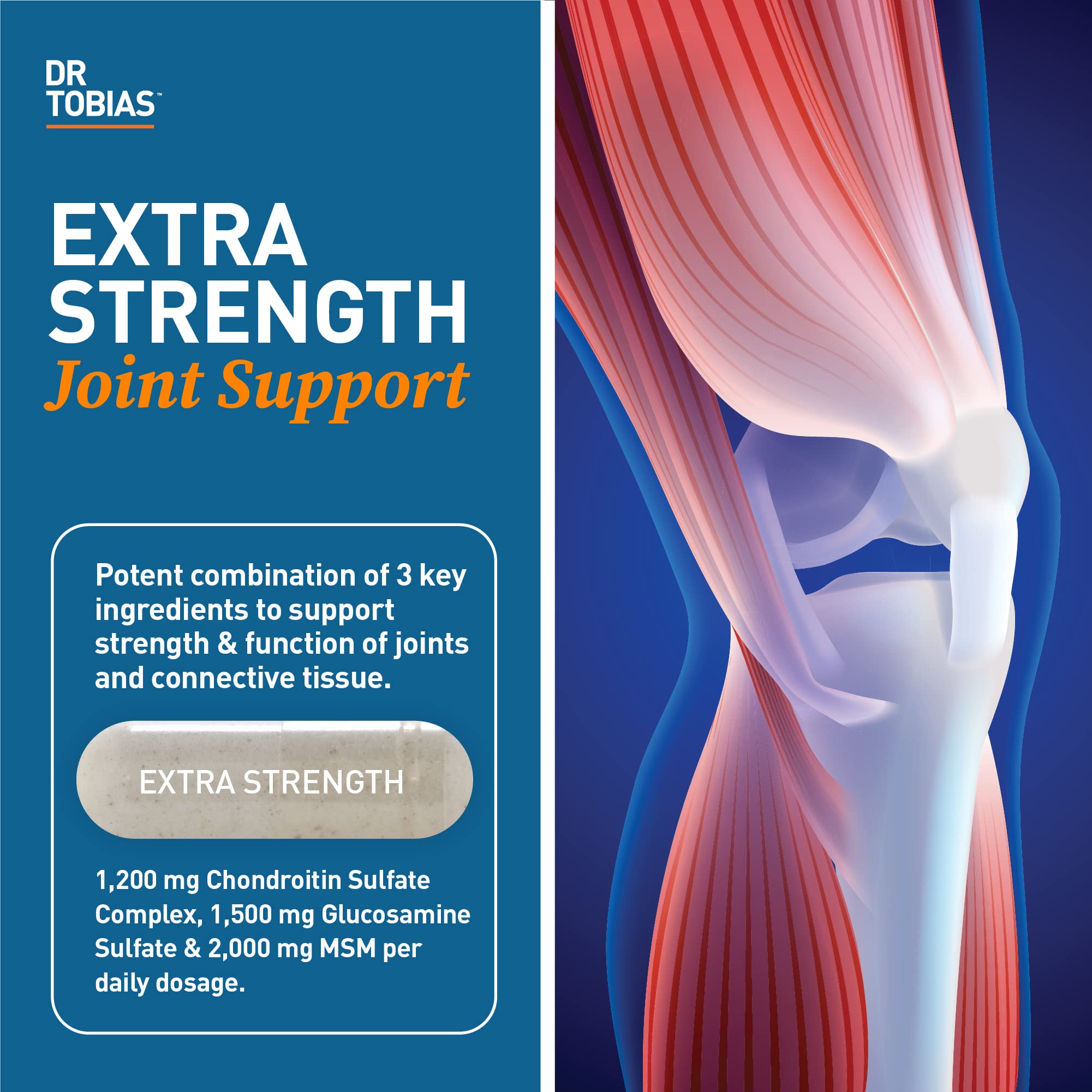 Front label of Dr. Tobias Joint Support product