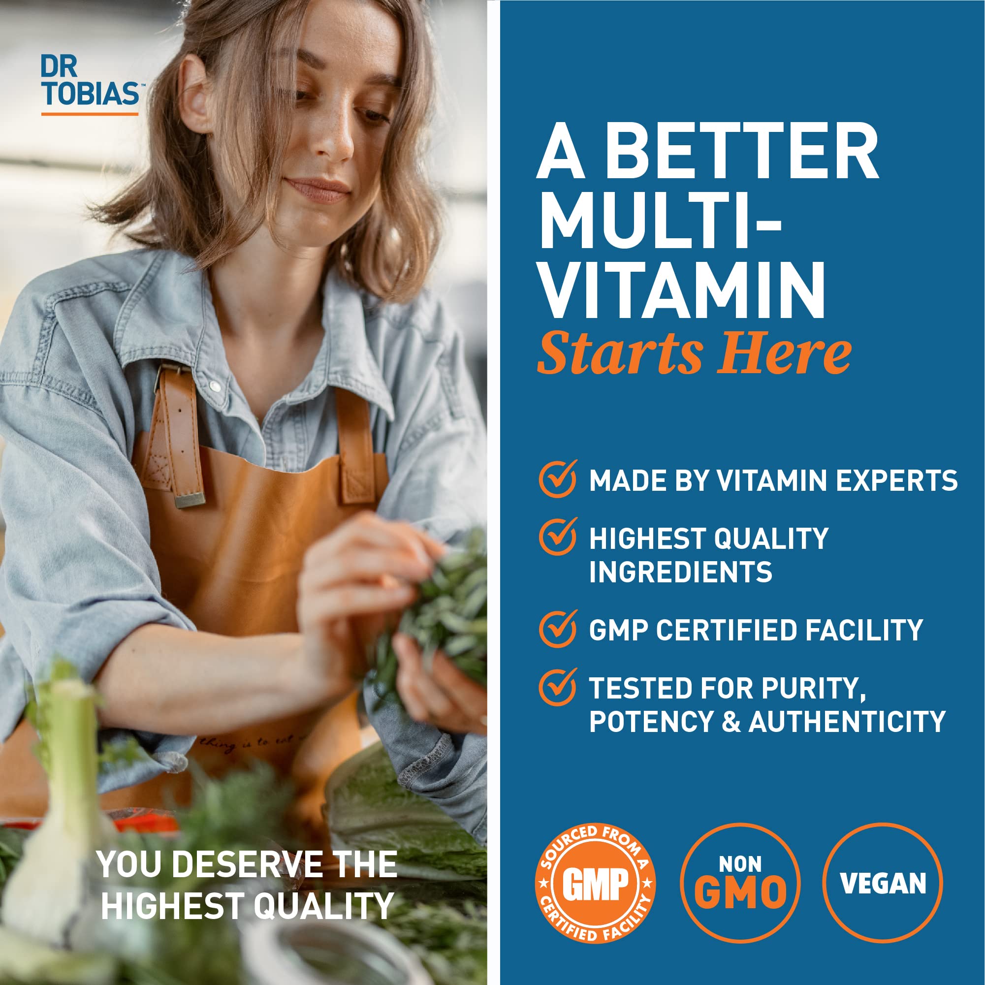 Nutrient icons for vitamins A, B12, C, D3, E and minerals