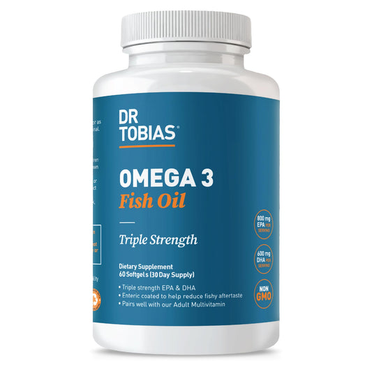 Dr. Tobias Omega-3 Fish Oil 2000mg triple-strength bottle main image
