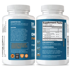 EPA 800 mg and DHA 600 mg per serving breakdown