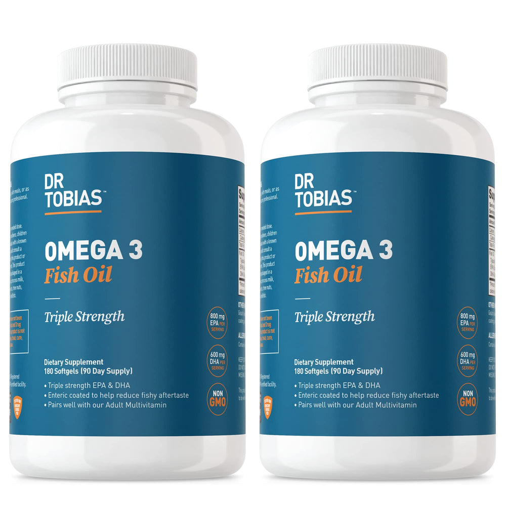 Dr. Tobias Omega-3 fish oil bottle front