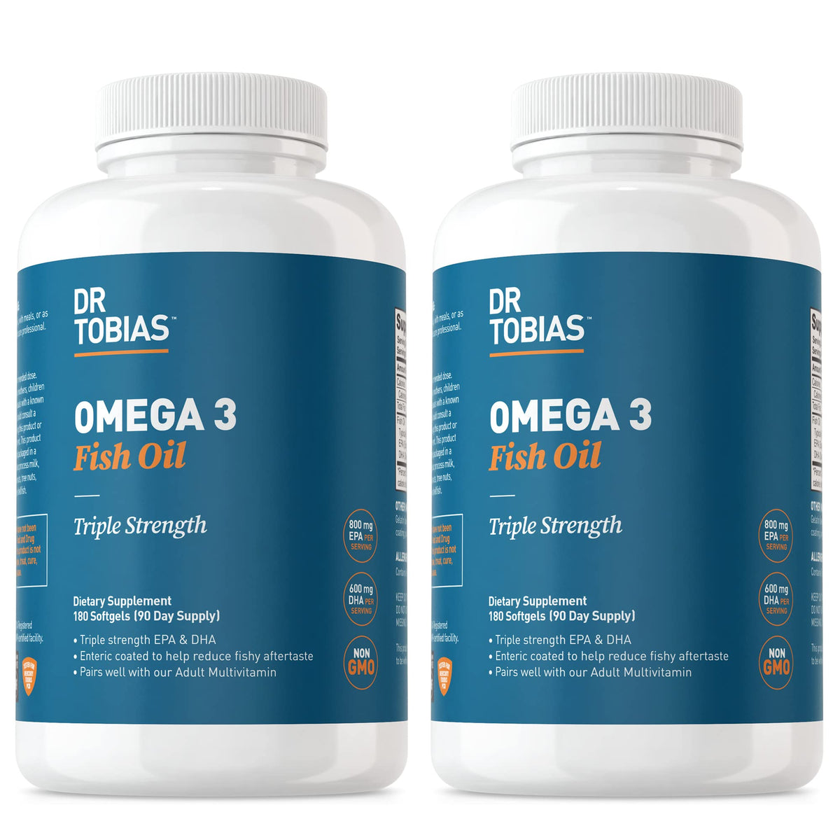 Dr. Tobias Omega-3 fish oil bottle front