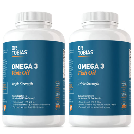 Dr. Tobias Omega-3 fish oil bottle front