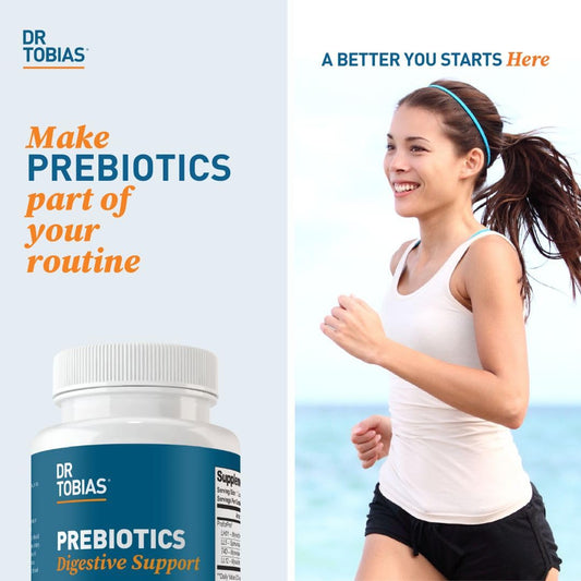 Close-up of Dr. Tobias Prebiotics label