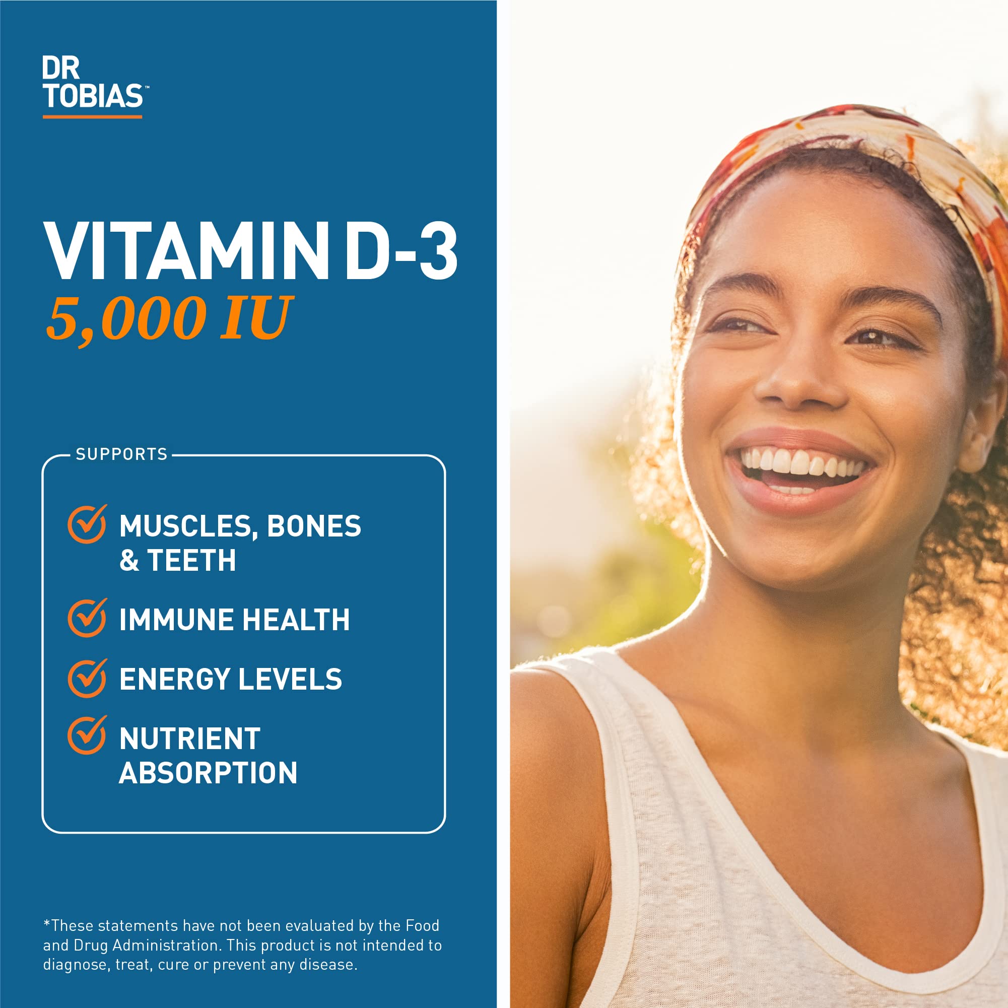 Usage: one capsule daily for Vitamin D3 5000 IU