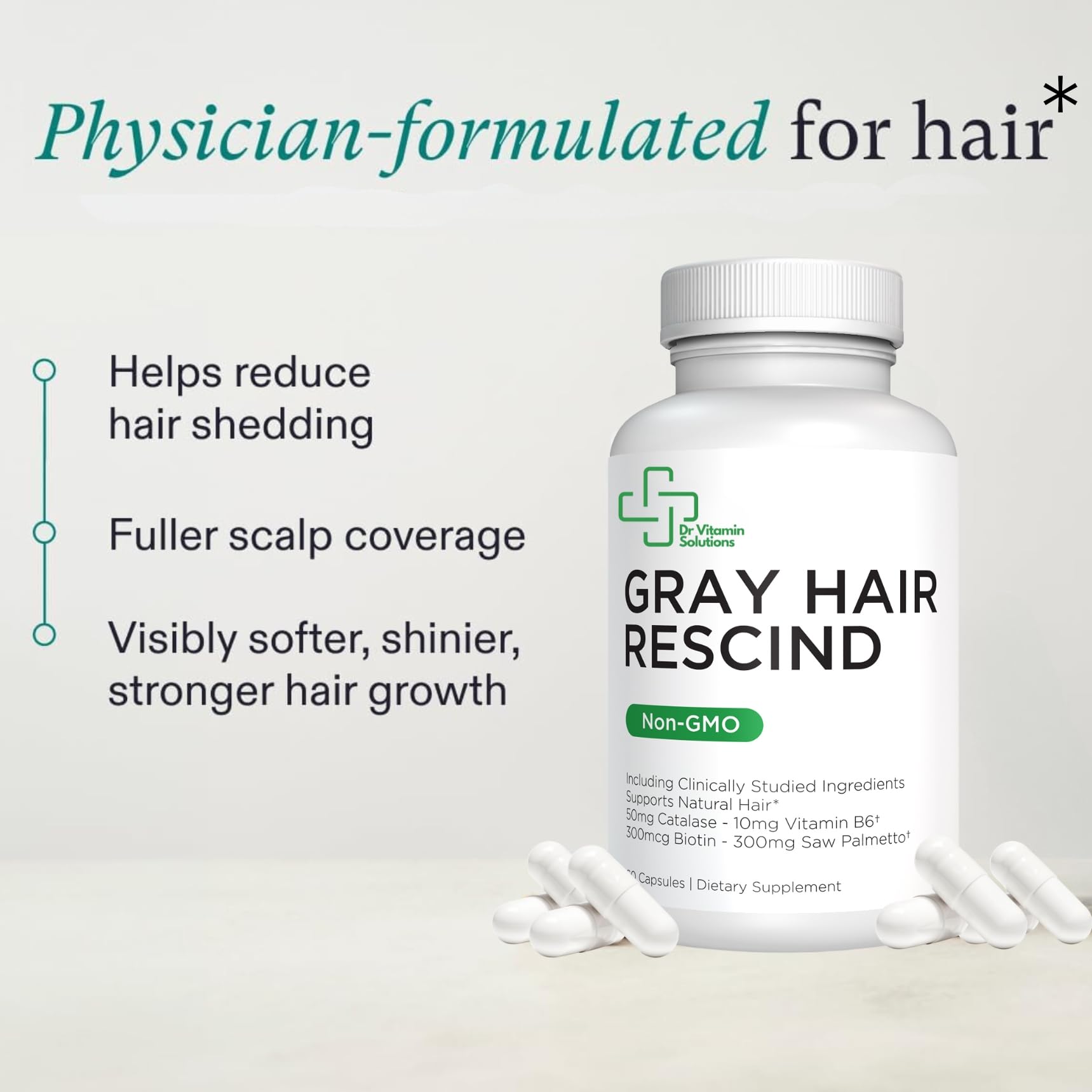 Illustration of antioxidants supporting healthy hair