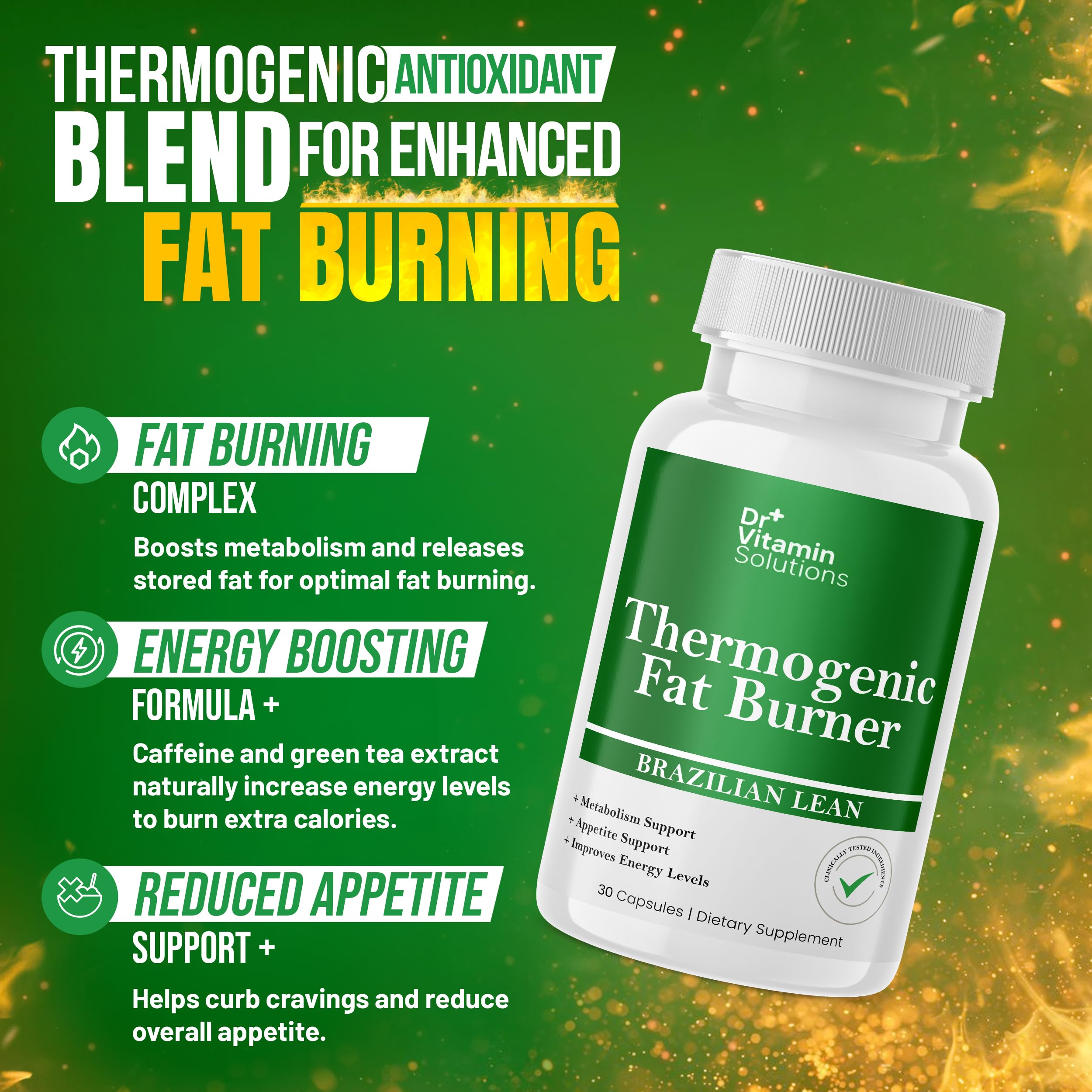 DR Vitamin Solutions fat burner packaging front view