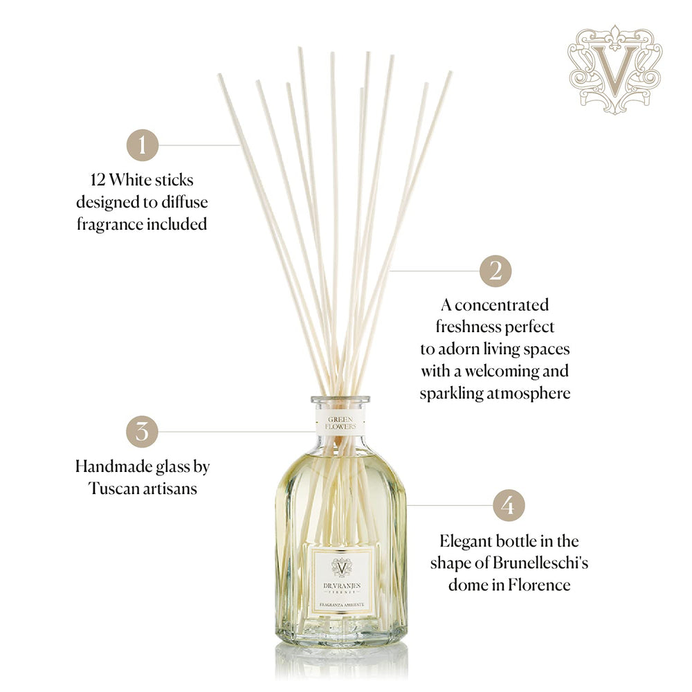 Dr. Vranjes Ginger and Lime diffuser imported from Italy adds authentic aroma.