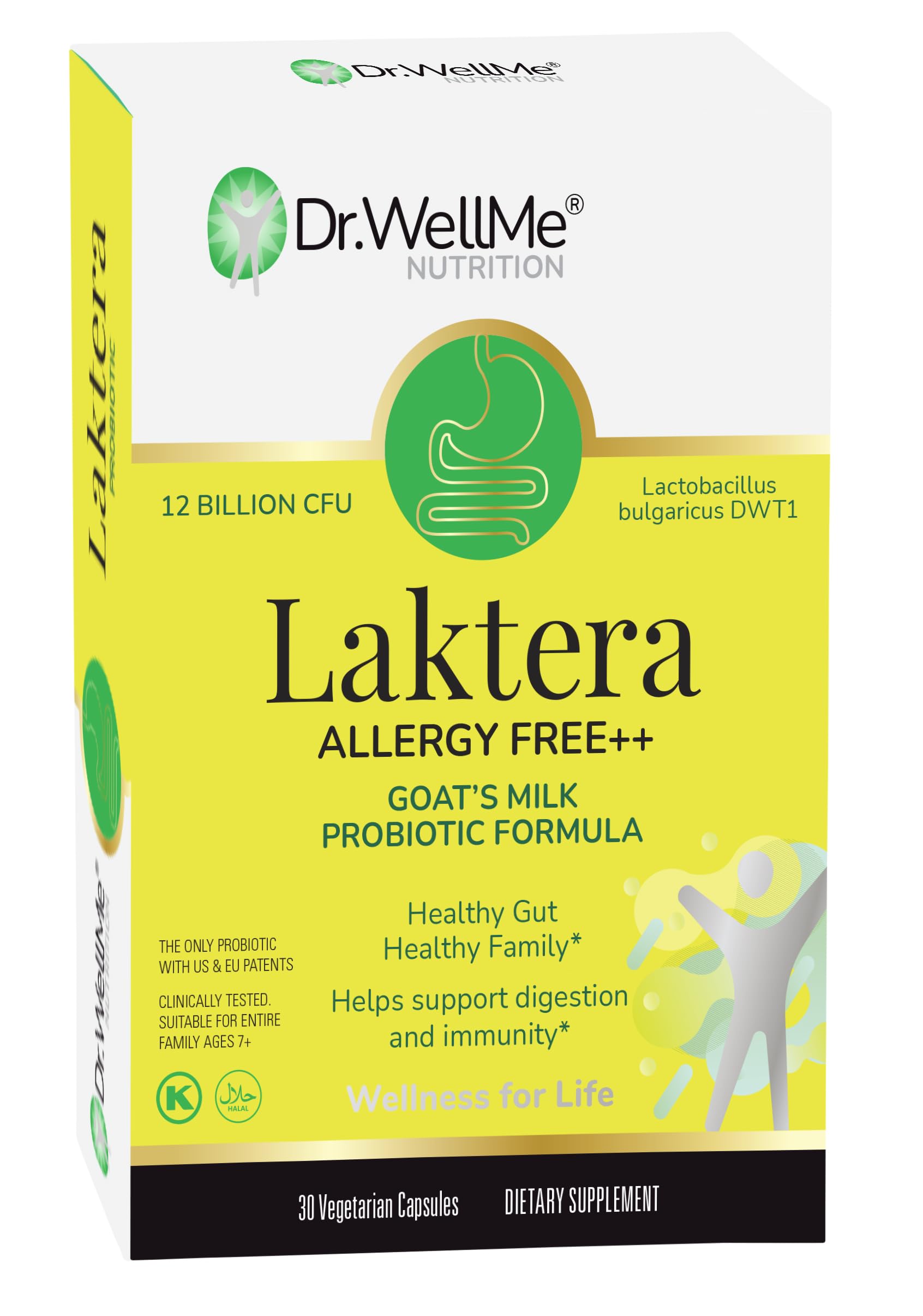 Dr. WellMe Laktera Allergy-Free Probiotics bottle