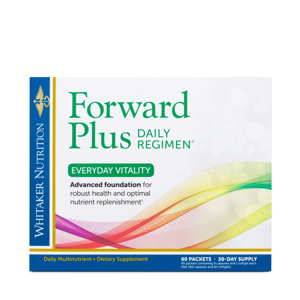 Front of Dr. Whitaker's Forward Plus Daily Regimen 60-packet box