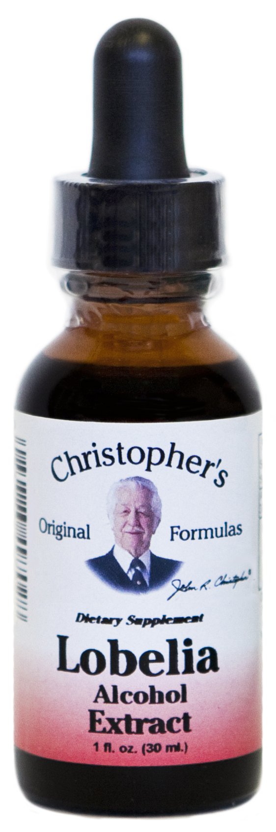 Dr Christopher's Lobelia Alcohol Extract bottle, 1 Fluid Ounce - front view