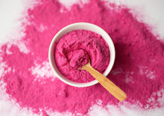 Powder in a shake or smoothie bowl