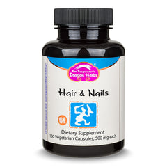 Dragon Herbs Hair and Nails bottle label