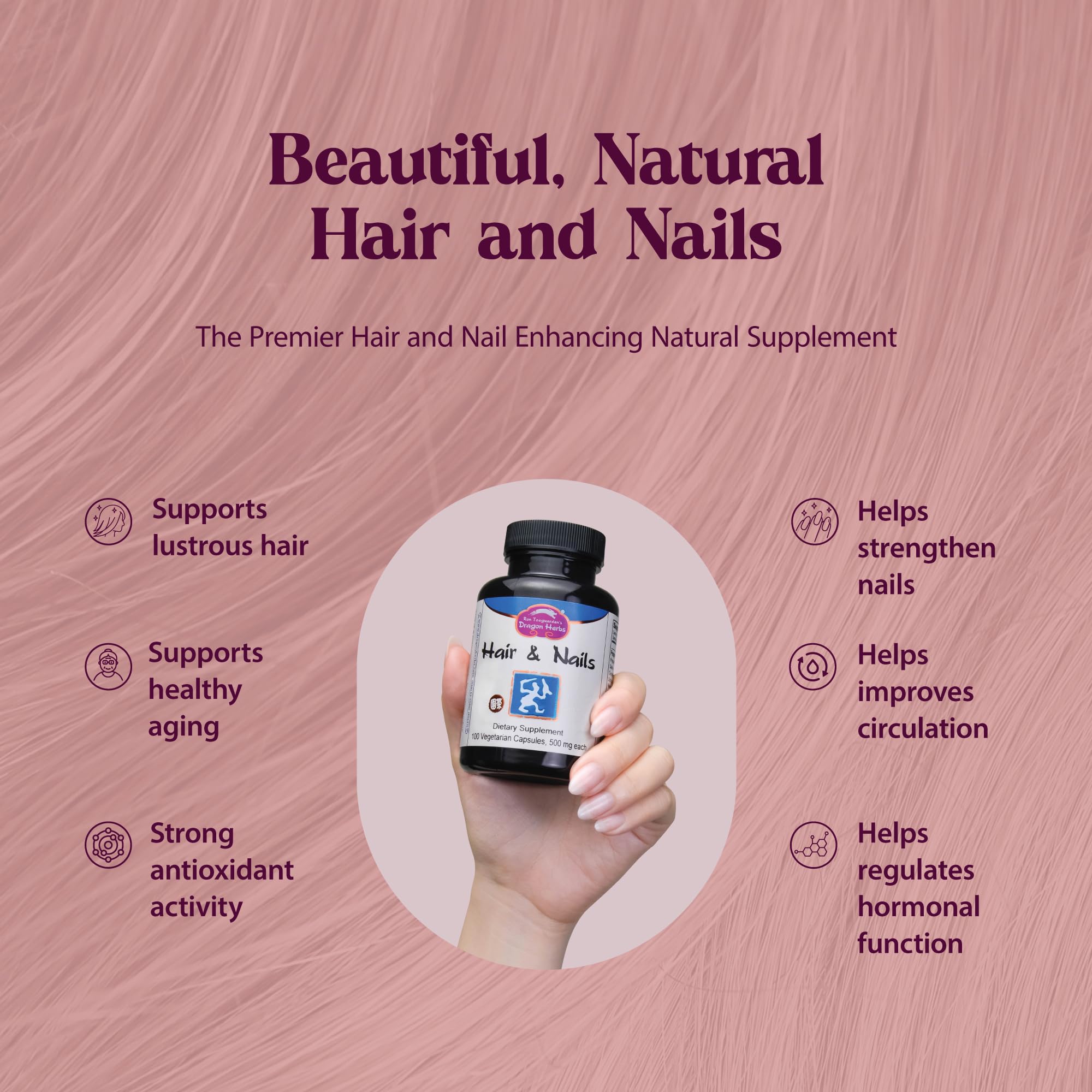 Close-up of Hair and Nails capsules
