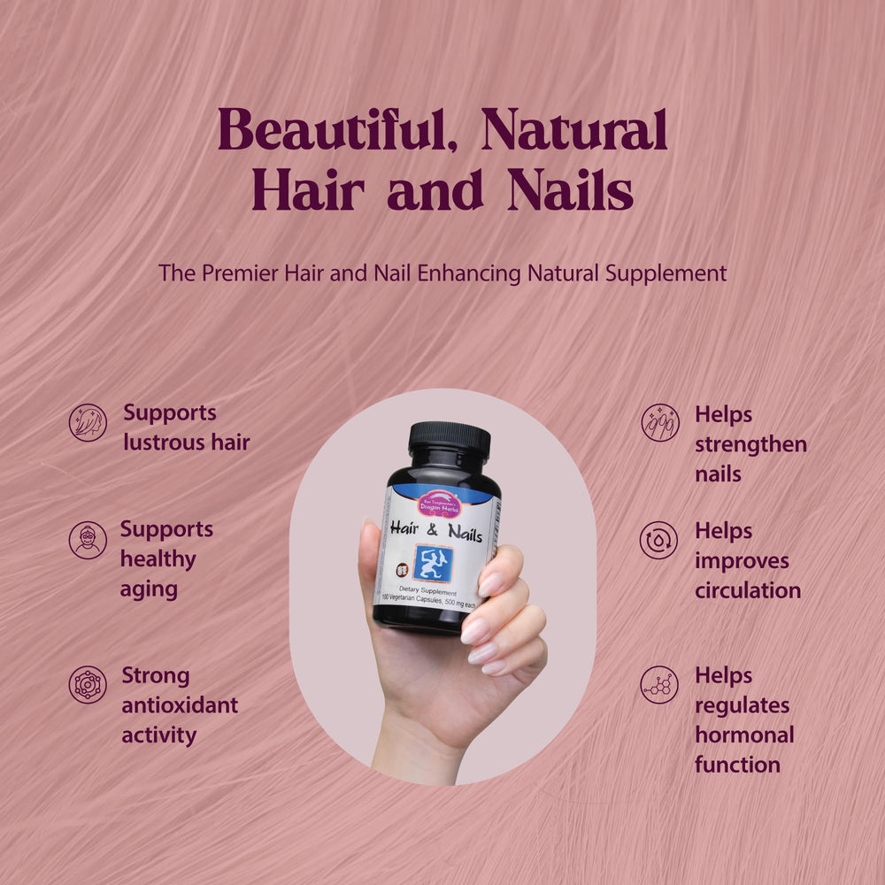 Close-up of Hair and Nails capsules
