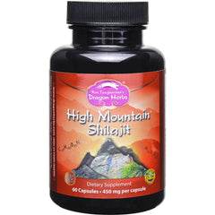 Dragon Herbs High Mountain Shilajit bottle and capsules