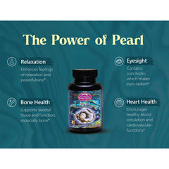 Opened capsule with pearl powder spilling