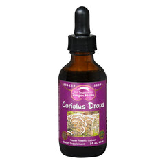Dragon Herbs Turkey Tail Coriolus Wild Drops bottle and dropper