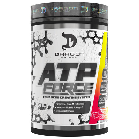 Dragon Pharma ATP Force Strawberry Lemonade bottle front - 30 servings