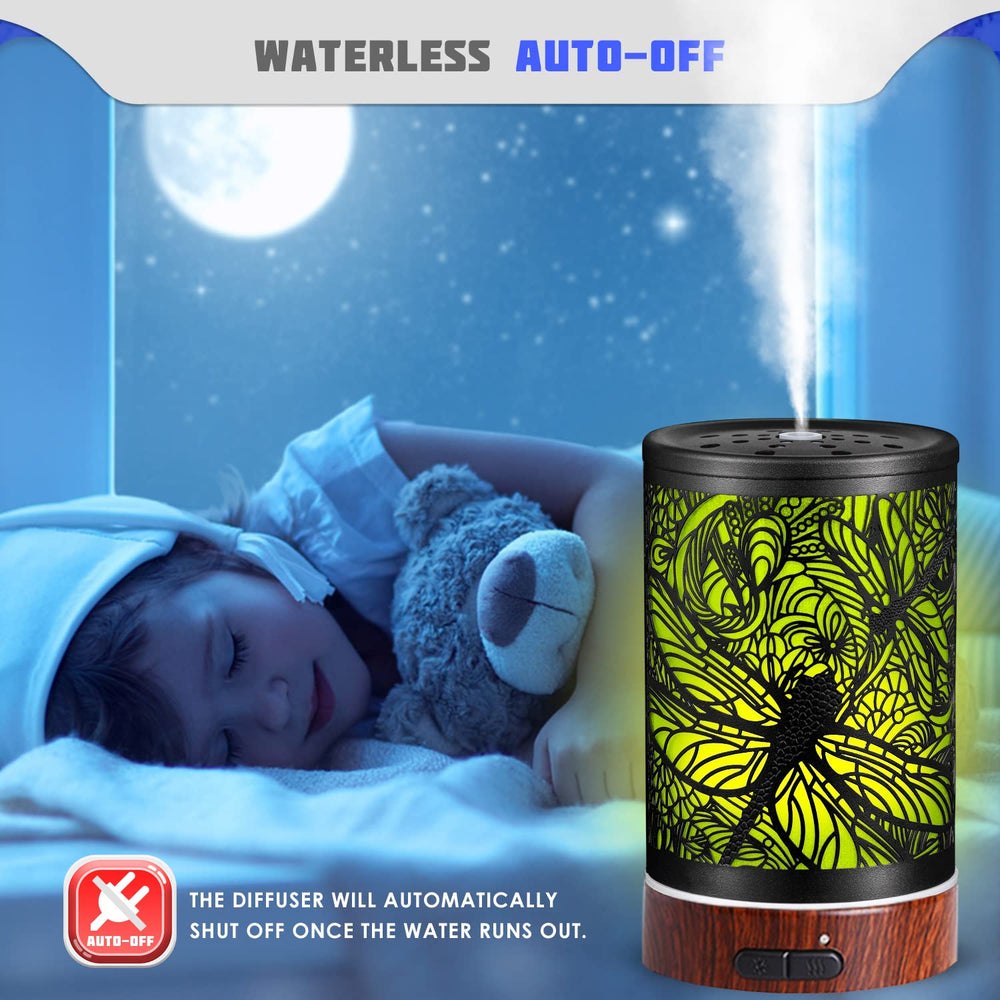 Multi-color LED diffuser ideal for desk, bedroom, and yoga