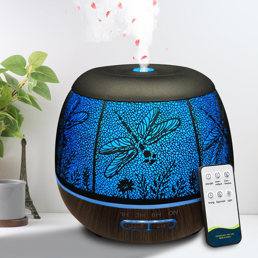 Dragonfly essential oil diffuser with 400ml tank and remote