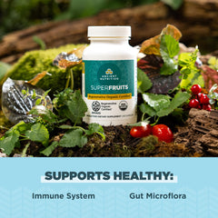 Dragonfruit, mulberry and goji among the fruits in the blend