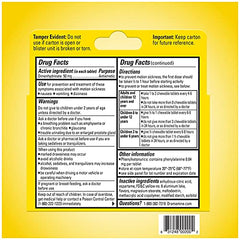 Dramamine orange taste preview shows tasty flavor with quick relief.